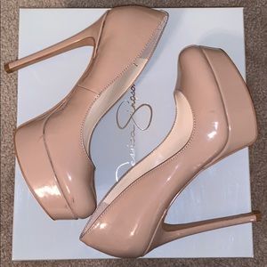 Jessica Simpson Sandrah High Heel Nude Pump